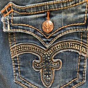 Women's ROCK REVIVAL "Debbie" Straight Jeans (Size 29) (98% Cotton 2% Elastic)